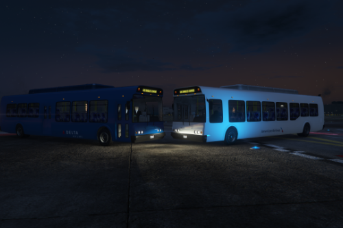 Realistic Airport Bus Pack